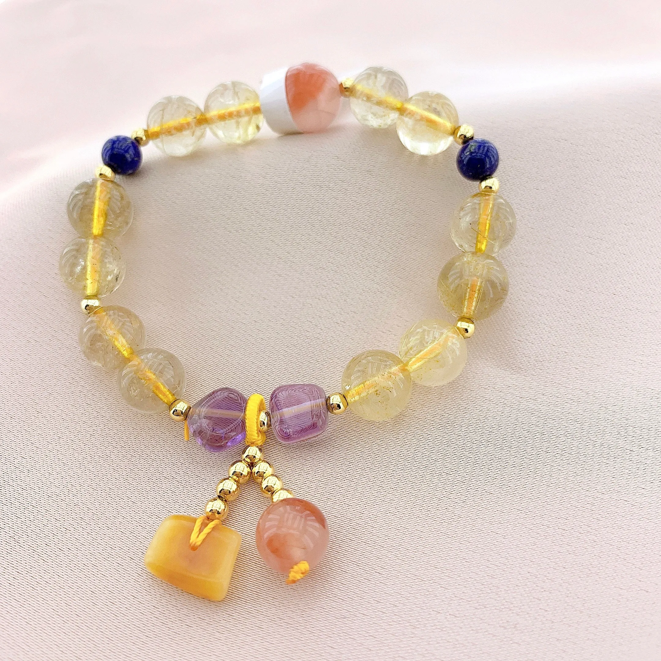 Women's Fashion Crystal Beads Gemstone Bracelets