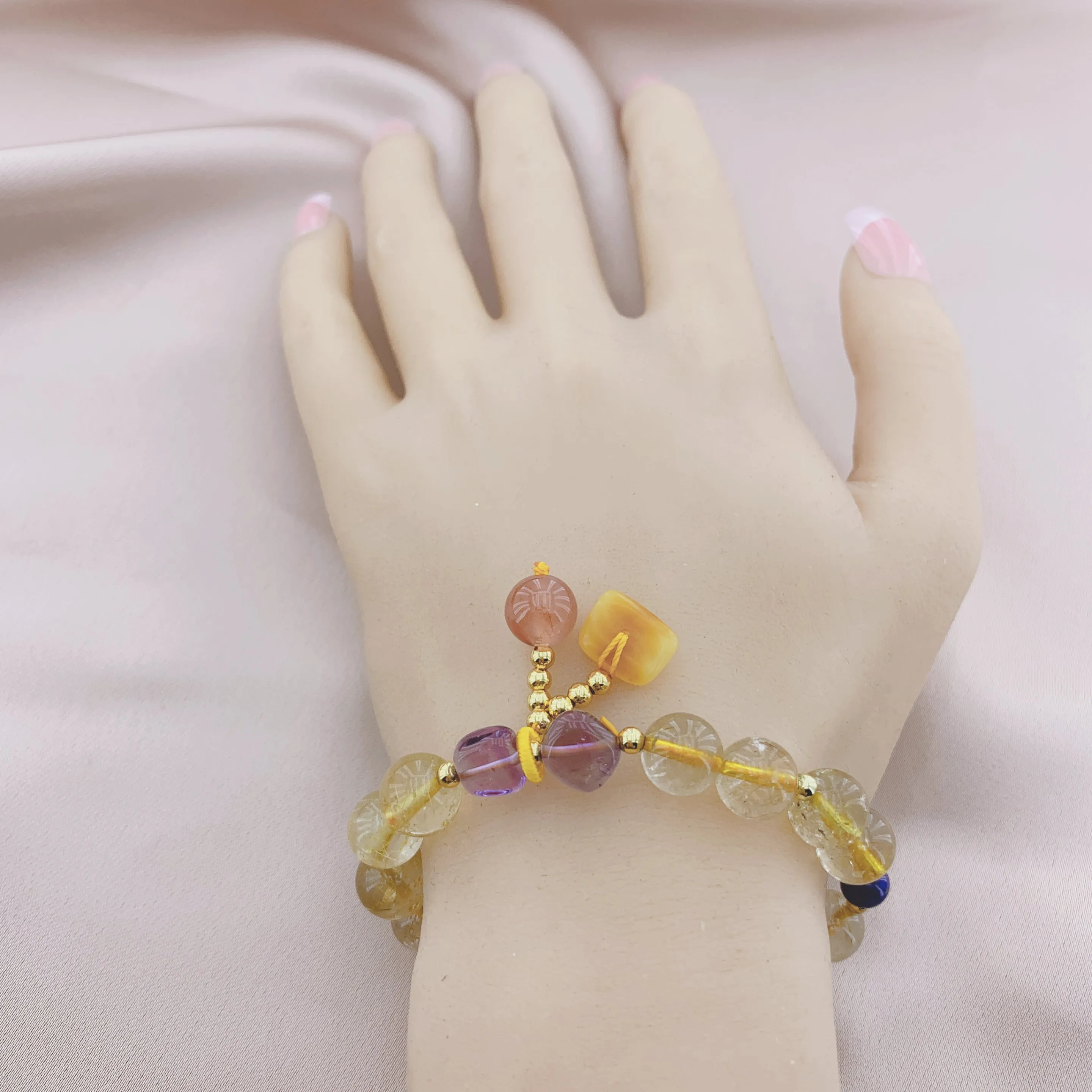 Women's Fashion Crystal Beads Gemstone Bracelets