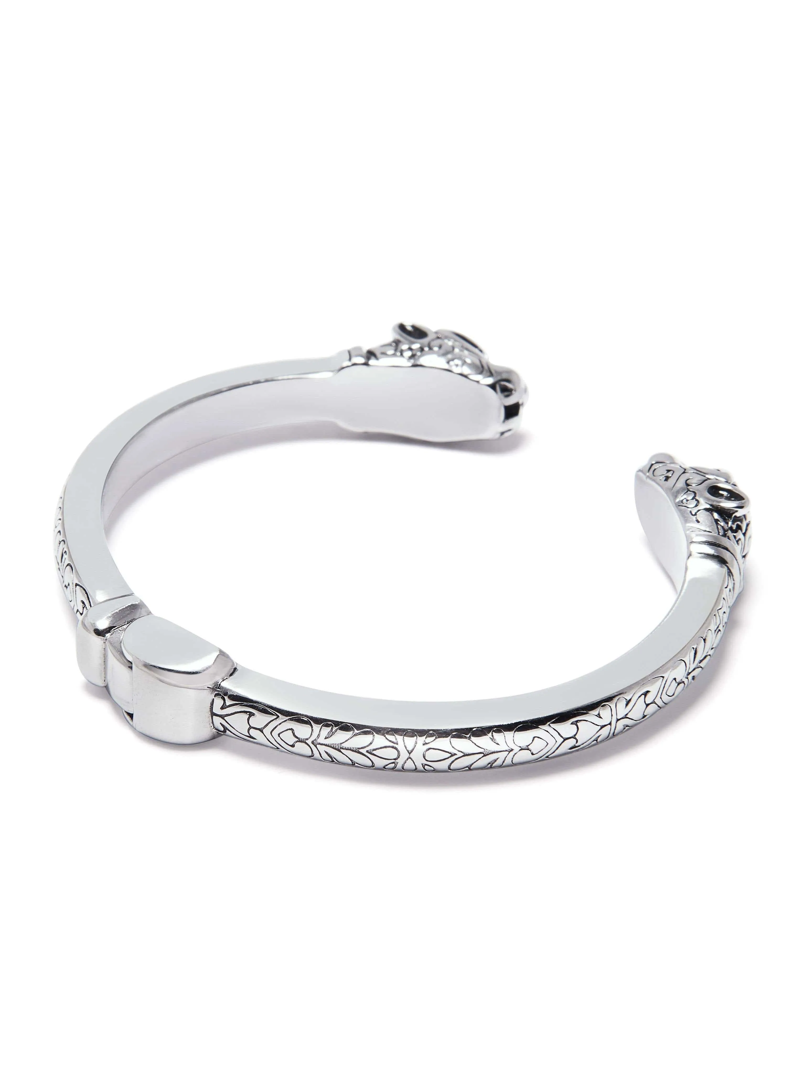 Women's Panther Bangle in Silver