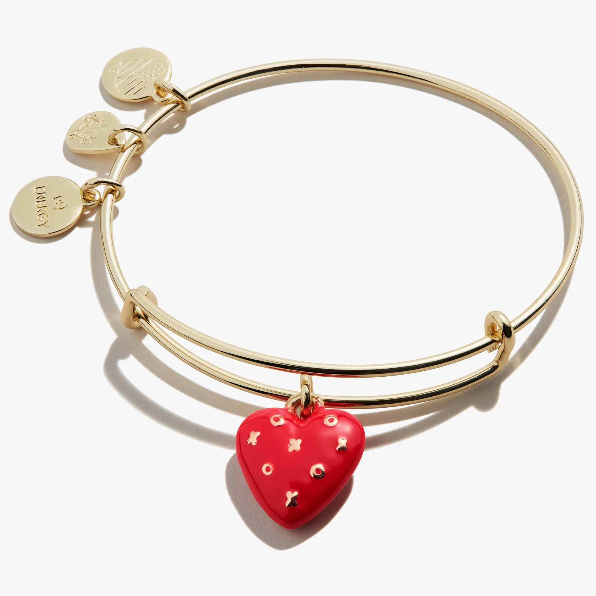 XOXO Heart Charm Bangle Bracelet